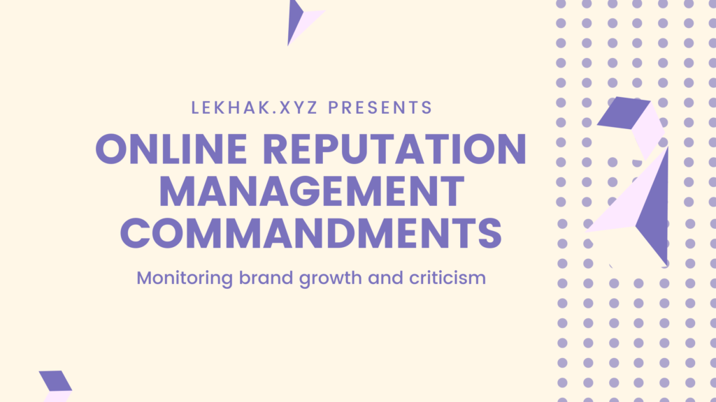 Online Reputation Management | Public Relations | Voiceover | Content Writing